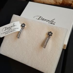Silver Crystal Earrings by Dazzle Ganz